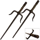 Master USA Martial Arts Training SAIS, Stainless Steel Blades, Wrapped Handle, Practice, Cosplay, Pack of 2