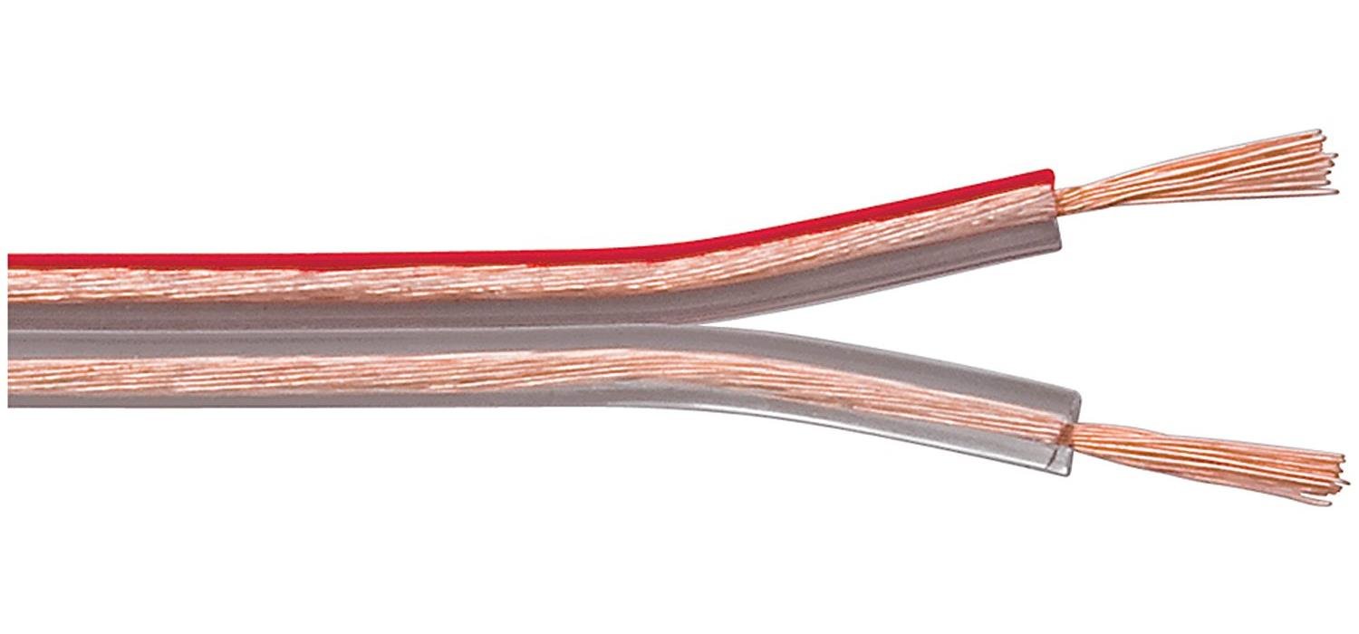 Goobay 15126 Speaker Cable, Transparent, CU, 6 mm Diameter, 10 m Cable Length