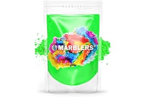 MARBLERS Fluorescent Pigment Powder [Neon Green] 3oz (85g) | Matte Pigment | Dye | Non-Toxic | Vegan | Cruelty-Free | Nail Polish, Nail Art, Soap, Slime, Candle, Resin, Epoxy, Acrylic Paint