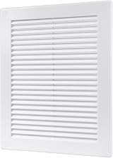 Vent Systems 200 x 250 mm Black Flat Vent Cover with Insect Screen