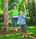 Classic Training Slackline, Nylon - Blue and Red - 50'L x 2