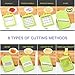 Vegetable Slicer Dicer WEINAS Food Chopper Cuber Cutter, Cheese Grater Multi Blades for Onion Potato Tomato Fruit