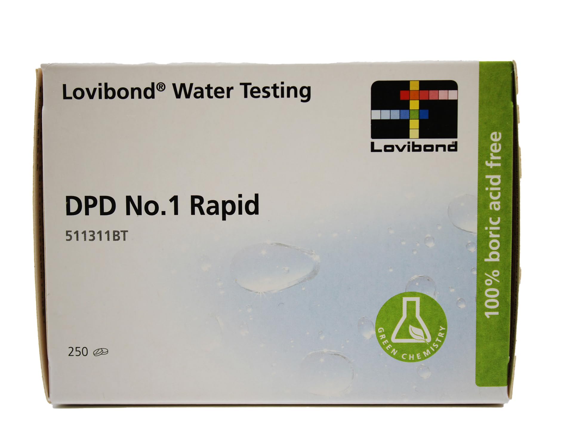 Lovibond - DPD No 1 Rapid Dissolve Tablets | Visual & Comparator Testing | Measures Bromine | Pool Water Testing Kit | 250 Tablets, DPD No 1