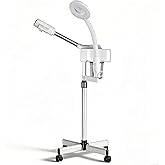 Nova Microdermabrasion Professional 2 in 1 Facial Steamer for Face Deep Cleaning Ozone Face Steamer with 5X Magnifying Lamp Hot Mist Function for Salon Spa Home Beauty Equipment