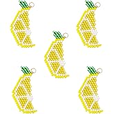 COGCHARGER Lemon Beads Charms for Jewelry Making Glass Pendant Fruit Charms for Bracelet Necklace Earring DIY Supplies