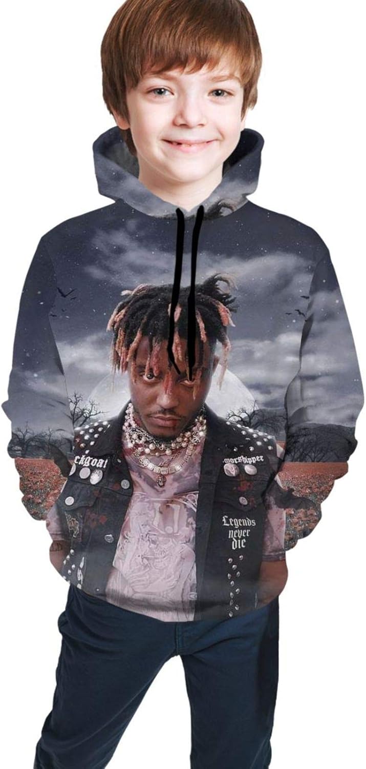 Hoodies Hooded Sweatshirts Seatshirts Long Sleeve Juice Wrld 3D Printed