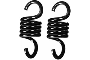 VELOMILL Porch Swing Springs, Black Patio Swing Parts Porch Swing Springs Heavy Duty 2 Pack for Patio Swing Hanger, Hammock, Boxing Bag, Egg Chair