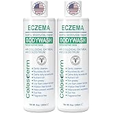 Eczema Cream Body Wash Sensitive Skin for Women & Men - Moisturising Bodywash with Colostrum & Colloidal Oatmeal bath - Gentle Cleanser for Dry Skin, Redness & Irritation, 16 fl oz, Made in USA