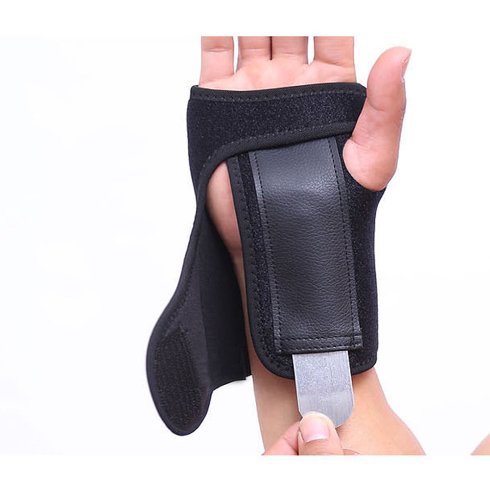 Denshine Wrist Brace Removable Wrist Splint Support Training Protector Wrist Wraps for Prevention Wrist Injury, Wrist Pain, Carpal Tunnel Syndrome, Sprain, Gym Fitness Bands,1 Pair, Black