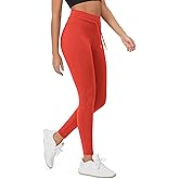 ODODOS Women's Drawstring Tie Daily Leggings 25" / 28" High Waist Workout Yoga Pants