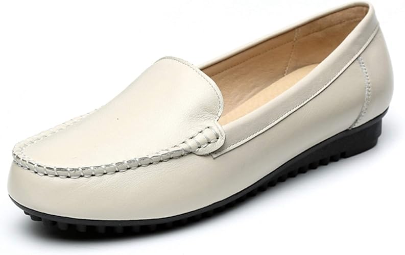 Amazon モカシン フラット コンフォートシューズ やわらか ローファー スリッポン レディース 靴 ドライビングシューズ 本革 お年寄りシューズ 軽量 履きやすい ぺたんこ 通勤 ビジネス 作業靴 カジュアル フラットシューズ イノヤシューズ パンプス