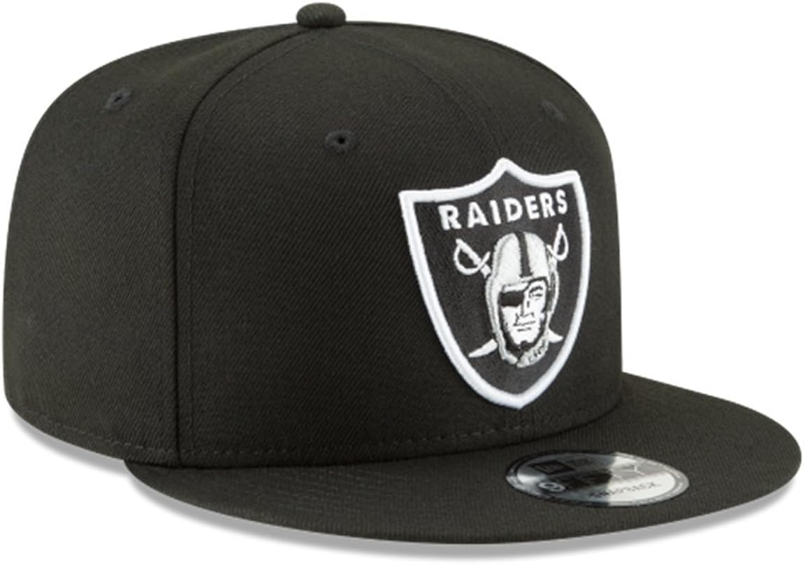 New Era NFL Oakland Raiders Shield Logo Block Back Snapback Cap 9Fifty NewEra : Clothing