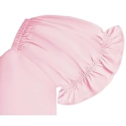 COOUFE Women's Crop Tops Ruffle Short Sleeve Tie