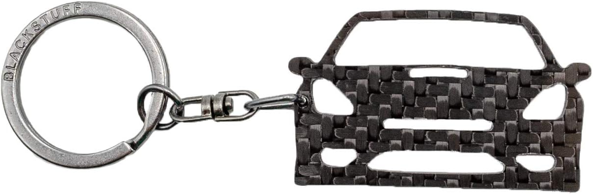 BlackStuff Carbon Fiber Keychain Keyring Ring Holder Compatible with Celica T230 1999-2006 BS-931