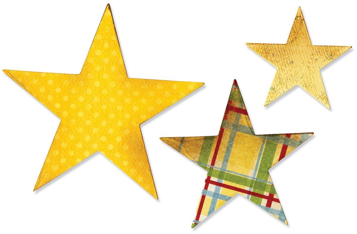 Sizzix 656339 Bigz Die Stars, 8.2cm x 8.2cm - 4.4cm x 4.4cm
