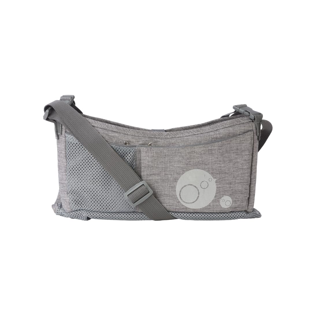 b.Box Stroller Organiser Bag Expandable/Portable Shoulder Strap Grey 1 Unit