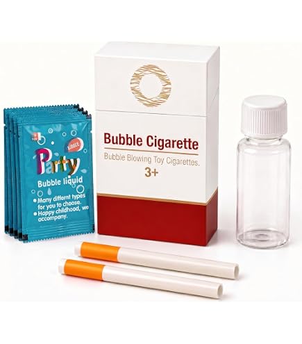 bubble blowing cigarette pack Bubbles Blow Bubbles not Smoke GASP Bubble Cigarette 2 Pack