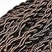 FQNing 14inch 8packs Faux Locs Crochet Hair Light Weight Soft Wavy Curly Ombre Goddess Locs Synthetic Brading hair extensions #1B/30