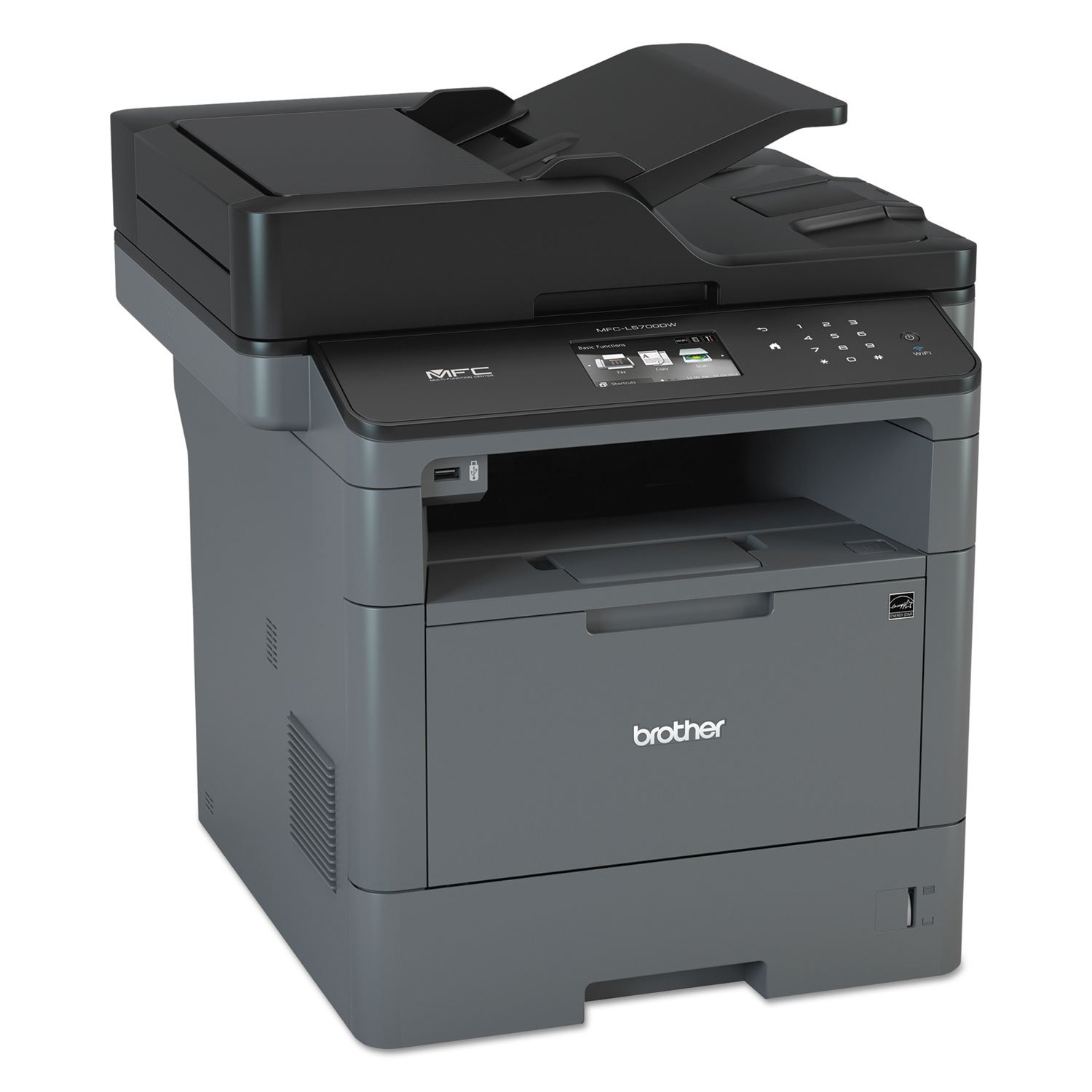 Brother Monochrome Laser Multifunction All-in-One Printer, MFC-L5700DW, Flexible Network Connectivity