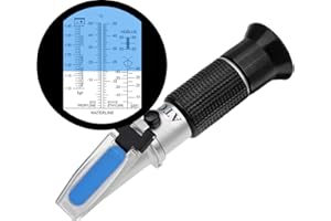 4-in-1 Antifreeze Refractometer -50 ℃ -0 ℃ Ethylene Glycol, -50 ℃ -0 ℃ Propylene Glycol, for Automotive Cooling Water. AdBlue