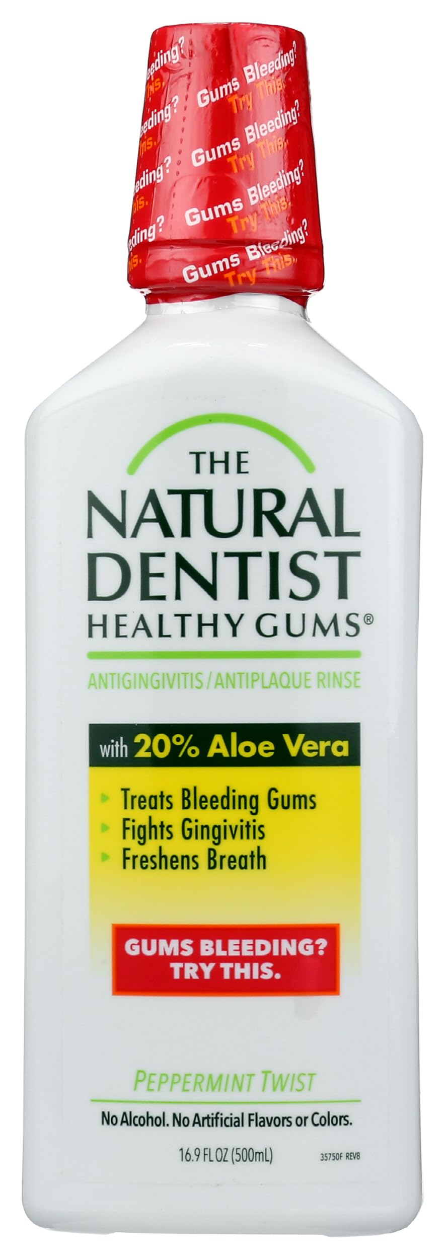 Pack of 1 x Natural Dentist Healthy Gums Antigingivitis Rinse Peppermint Twist - 16.9 fl oz