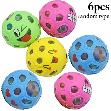 Joyibay 6PCS Alivio del Estrés Pelota Sonrisa Creativa Cara Bola ...