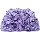 OOAAVVJL 3D Flower Evening Bag for Women Elegant Floral Handbags Clutch Purse for Wedding, Prom, Cocktail Party