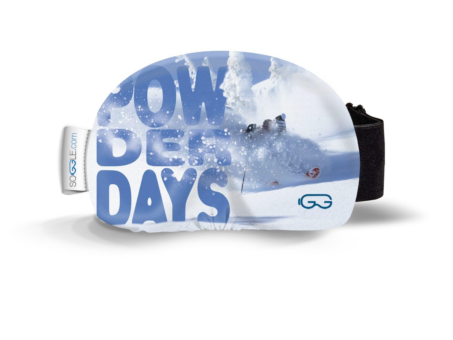 SOGGLE Powderdays Ski Goggles Protective Cover Microfibre One Size Text