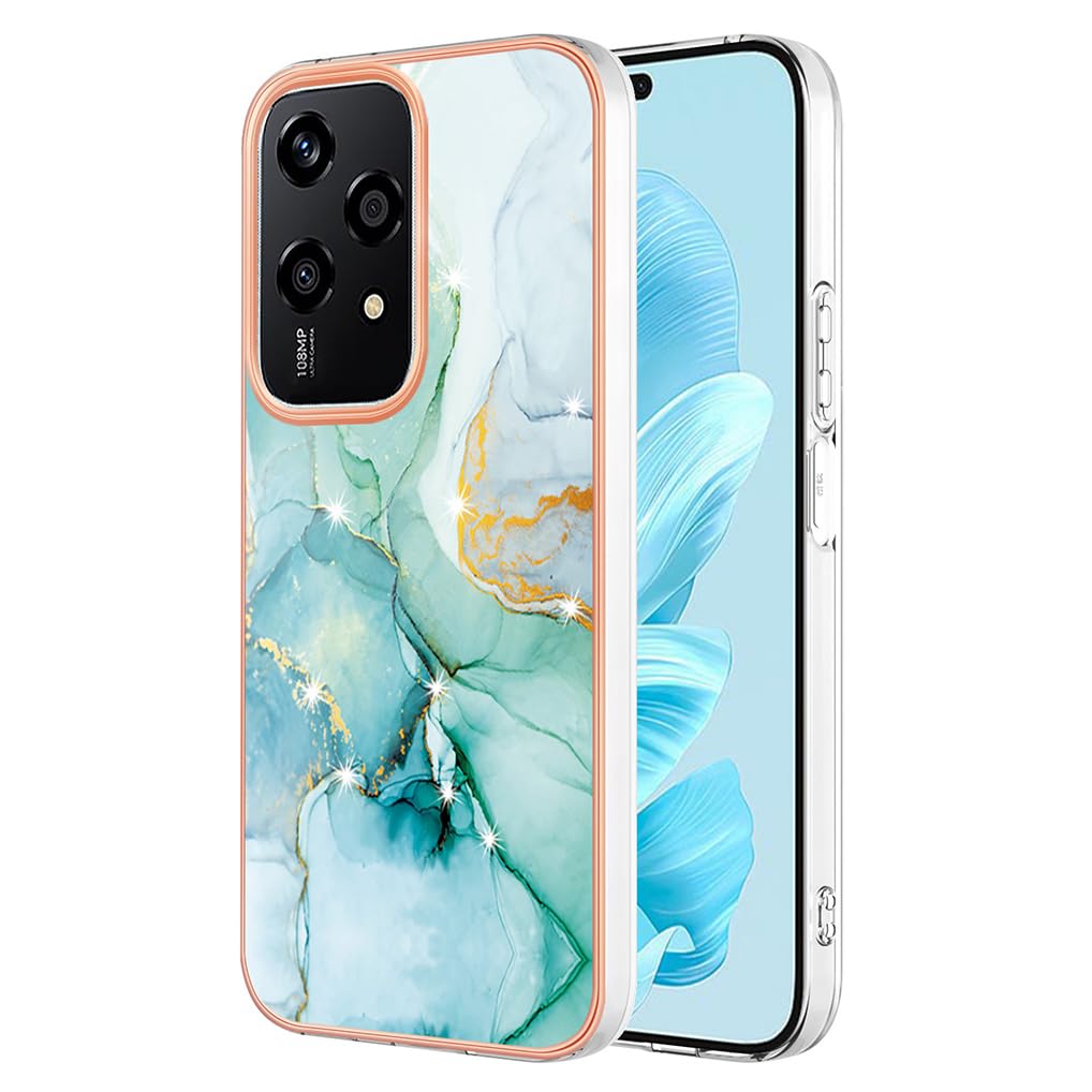 SEAHAI Case for Honor 200 Lite 5G, Ultra Thin Premium TPU Bumper Shockproof Hard Cover Fashion Cute Graphic Colorful Silicone Skin Slim Case - Green