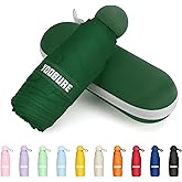 Yoobure Travel Umbrella Portable Compact Umbrellas, Pocket Mini for Purse, Umbrellas for UV Sun & Rain Small for Backpack, Umbrella with Case Folding for Kids Women