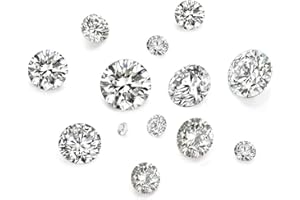 Fashewelry 50Pcs Tiny Cubic Zirconia Faceted Rhinestone Cabochons 1mm 2mm 3mm 4mm 5mm Clear Pointed Back Crystal Diamante Gem