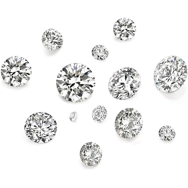 Lot De Diamants CVD Ronds 2.3 Mm - Couleur D, Clarté IF - Certifiés AGL - Créés En Laboratoire - Pour Bijouterie