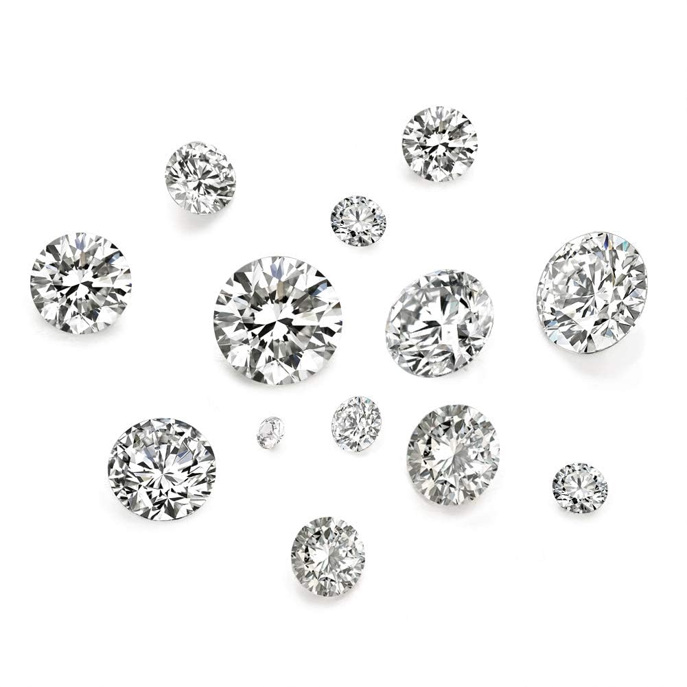 Photo 1 of Fashewelry 50Pcs Tiny Cubic Zirconia Faceted Rhinestone Cabochons 1mm 2mm 3mm 4mm 5mm Clear Pointed Back Crystal Diamante Gems for Nail Art Craft Replacing Jewelry