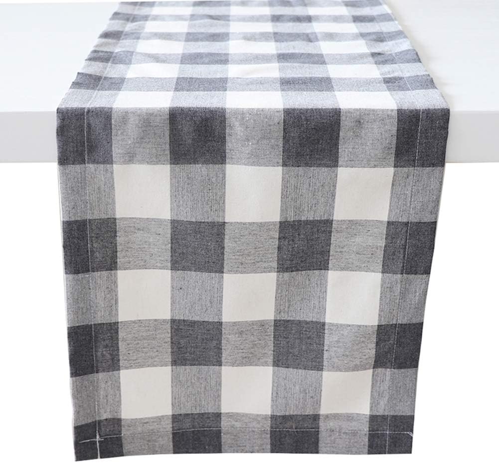 Best table runner 12 inches gray