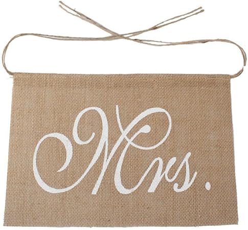 Xzante Housse De Chaise Mariage Rustiques Signes Monsieur Et