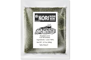 KIMNORI Sushi Nori Seaweed Sheets Yaki Roasted Rolls Wraps Resealable Bag 100% Natural Laver Fresh Premium Restaurant Quality (9.17_Ounce (Pack of 1))