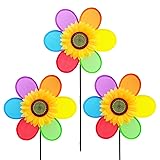 Frantlna Sunflower Pinwheels Outdoor Wind Spinners