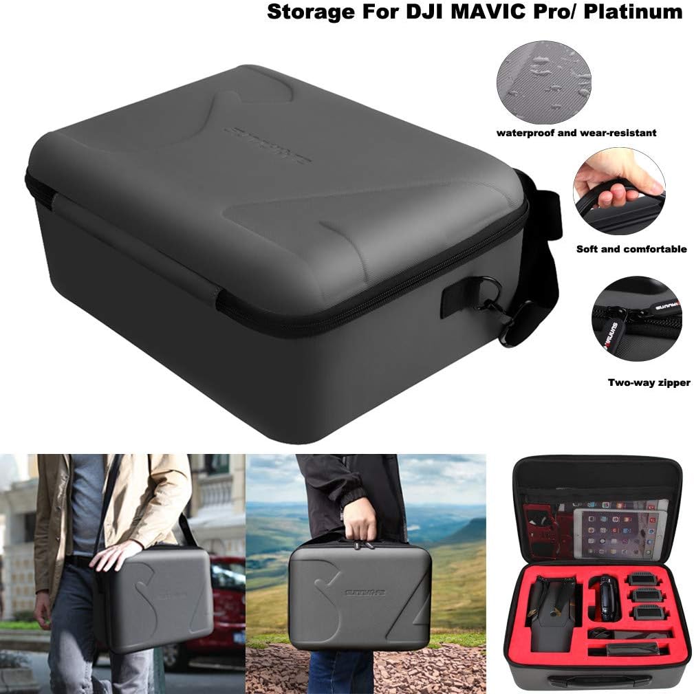 Carrying Case Storage for Drone,Hard Waterproof Carrying Case Cover Bag Box for DJI Mavic 2(Mavic 2 Pro/Zoom Drone)/DJI Mavic PRO/DJI Mavic AIR/DJI Spark