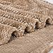 Fuzzy blanket or fluffy blanket for baby girl or boy, soft warm cozy coral fleece toddler, infant or newborn receiving blanket for crib, stroller, travel, outdoor, decorative (28 x 40 in, Coffee)