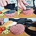 Burger Press with Recipe eBook, Different Size Patty Molds and Non Sticking Coating, Unique 3 in 1 Stuffed Hamburger Maker, With 30 FREE Patty Papers, Discover New Tastes with Burger Art