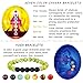 FIBO STEEL Mens Bracelet 7 Chakras Gemstone Bracelets for Men Women Natural Lava Rock Beads Healing Energy Yoga Bracelets F