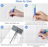 Flintronic 6PCS White Grout Pen & Replacement Nib Tile Repair Marker for view 4