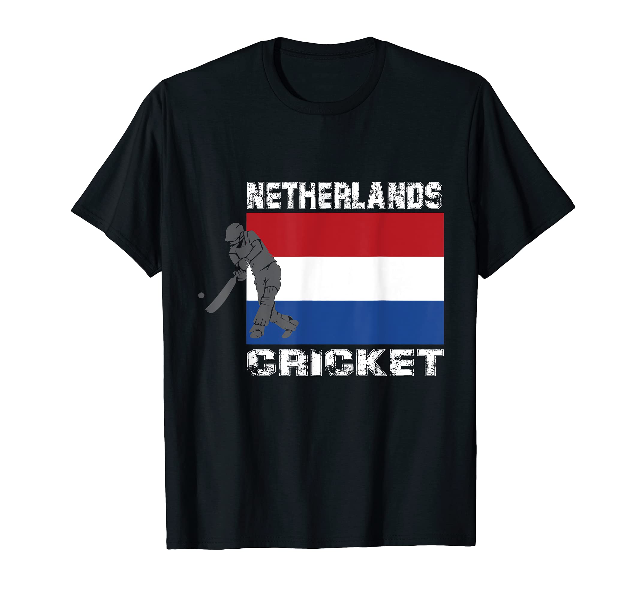 Netherlands Cricket Batsman Batting International Fan Tee T-Shirt