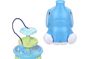 Water Table Pump, Elephant-Shape Battery Operated Continuous Flow Water Table Pump Children Outdoor Summer Beach Toy for Beac