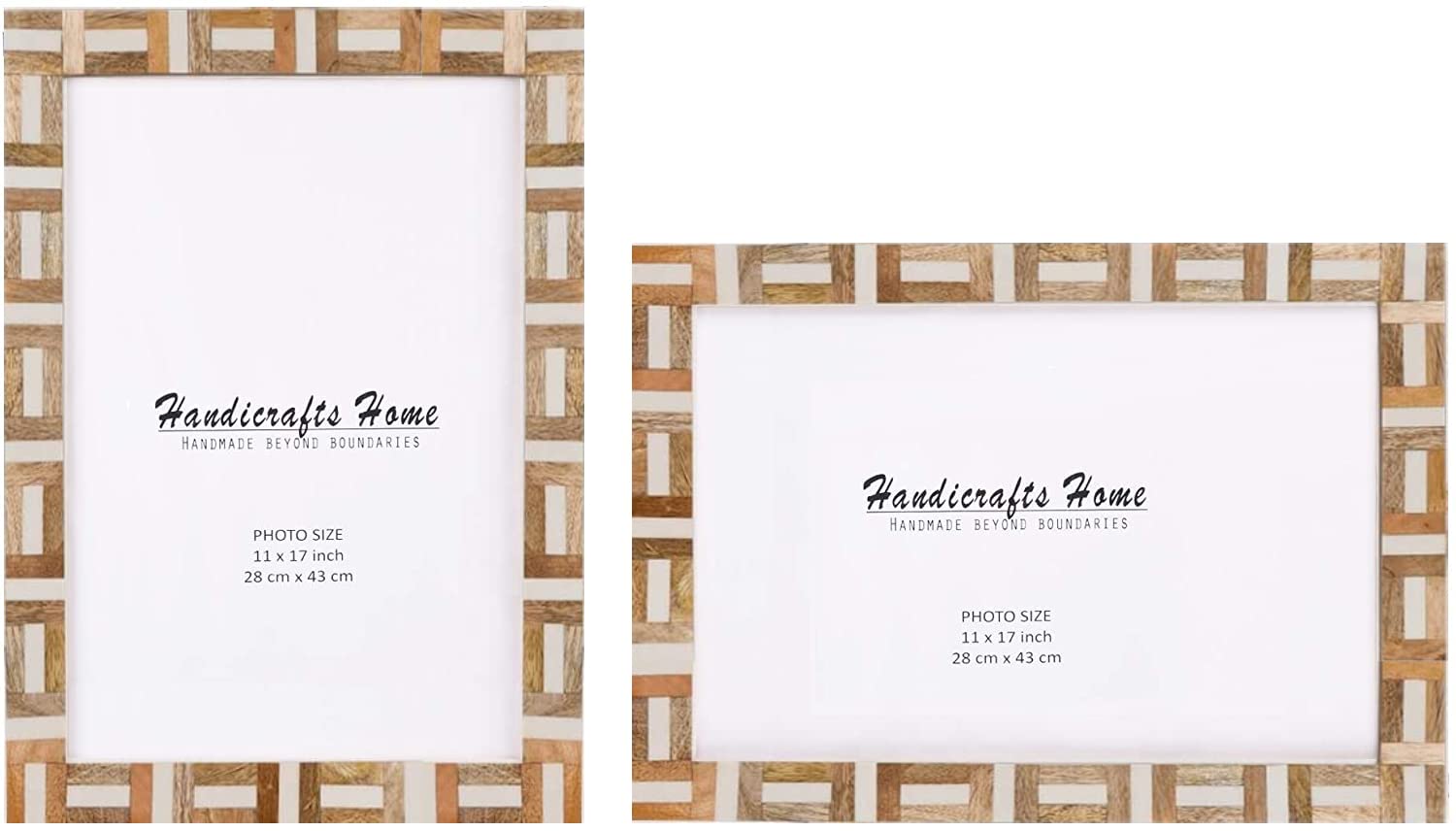 Handicrafts Home Picture Frame 11x17 Photo Frames, Marquet-Chase Collection, Pack of 2