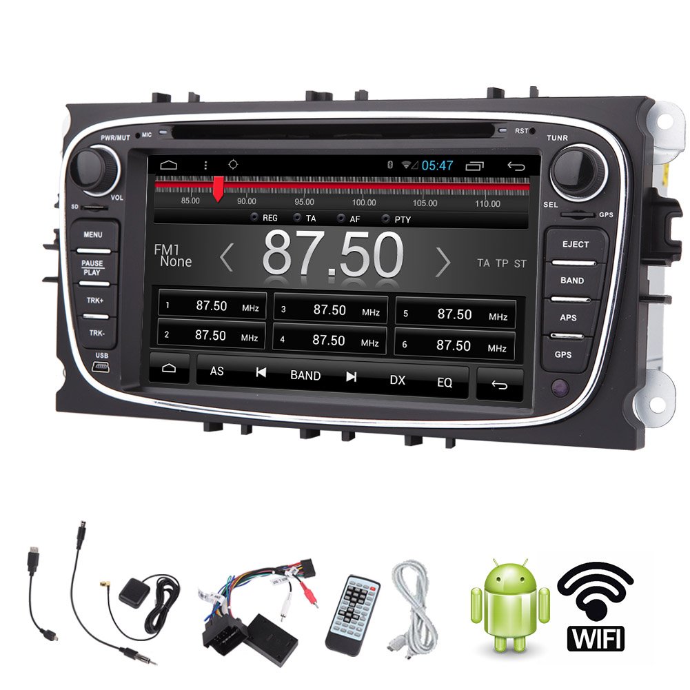 Android 4.2 Capapcitive Multi-touch Screen Car DVD Player stereo for Ford  Focus Mondeo S-max Galaxy GPS Navigation with Antenna Built-in Bluetooth AM  FM ...