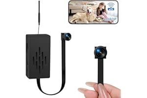 QETATIY 1080P Camera DIY Module, 2.4G WiFi Nanny Cam with Motion Detection 140° Wide Angle, Portable Mini Camera Module for Home Security (Built-in 800 mah Battery)