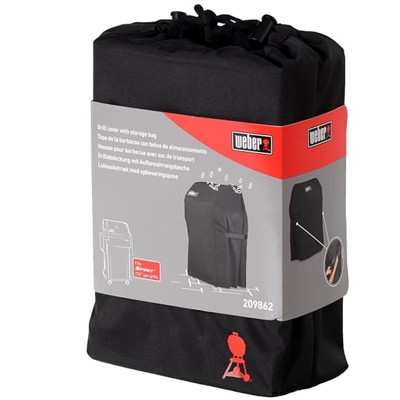 Weber Abdeckhaube Spirit E-210, schwarz, 31 x 25,7 x 7,1 cm, 209862