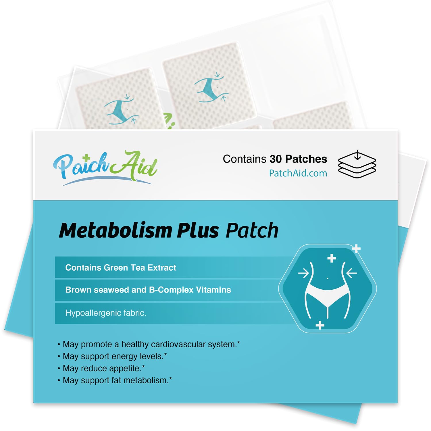 Patch Aid Garcinia Cambogia - 30 Daily Topical Patches. 100% Natural & Vegan. Allergy & Filler Free. High Absorption and More bioavailable. Suitable for Sensitive stomachs & bariatric.