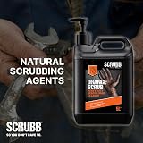 SCRUBB Orange Heavy Duty Beaded Hand Cleaner 5L Pump Top view 3